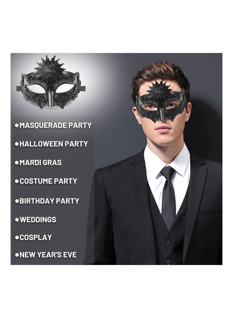 NIBEMINENT Masquerade Mask for Men - Roman Greek Venetian Half Face Mask, Mascarade Ball Mardi Gras and Cosplay Party - Image 5