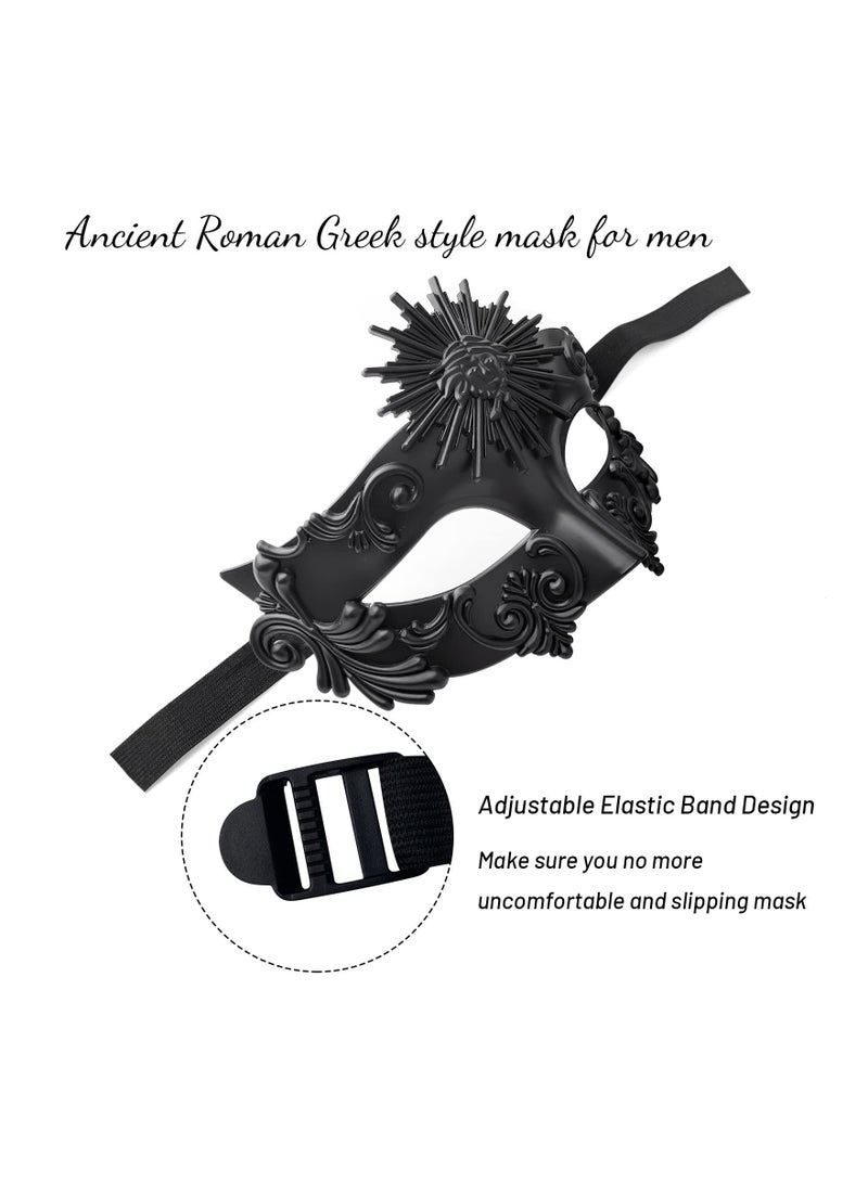 NIBEMINENT Masquerade Mask for Men - Roman Greek Venetian Half Face Mask, Mascarade Ball Mardi Gras and Cosplay Party - Image 4