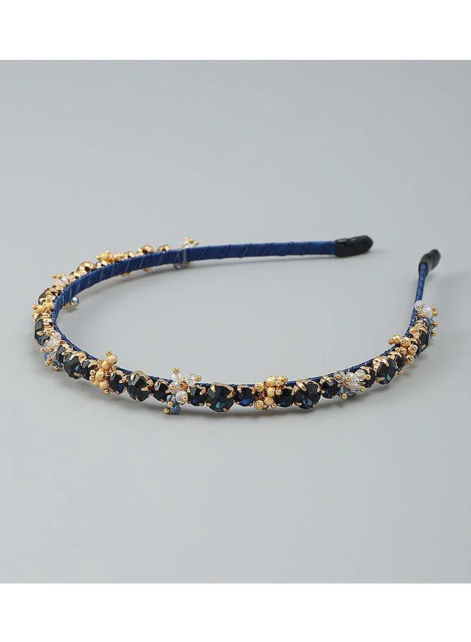 Mark & Mia Mark & Mia Hair Band, Stretch Design, Elegant, Comfortable, 6 to 12 Years - Black and Golden