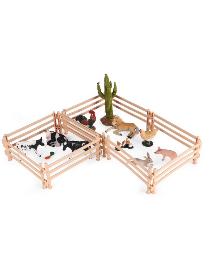 Realistic Animal Plant Simulation Models Toys-Color:RD Cat Climbing Frame Scene Suit  - Image 5