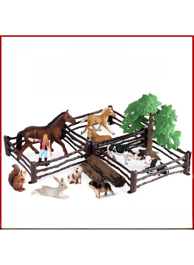 Realistic Animal Plant Simulation Models Toys-Color:RD Cat Climbing Frame Scene Suit  - Image 2