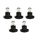 Dogary 5 PCS DB1601 T4 Car Dashboard Light Bulbs Responsive High Brightness Indicator with Flat Top Plug and Play Antivibration Wedge Halogen Bulb AC Climate Control Switch Light White - Image 2