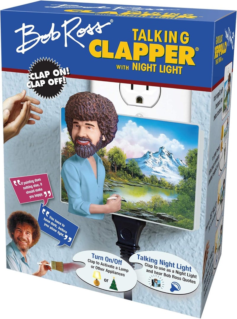 CLAPPER Bob Ross Talking Night Light, Wireless Sound Activated On/Off Light Switch, Clap Detection, Perfect for Kitchen/Bedroom/TV/Appliances, 120 V Wall Plug, Smart Home - Image 3