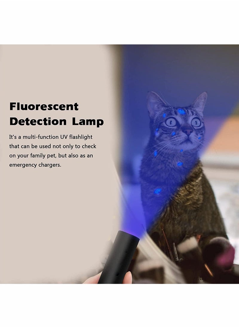 UV 365nm Fungus Test Lamp Light, Ultraviolet Light Flashlight Fluorescent Detection Lamp Ringworm Light
