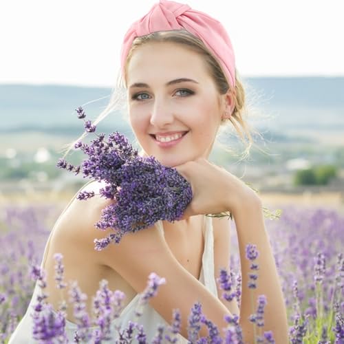 VELSCRUN Headbands 2 Pcs Wide Knotted Hairbands for Women in Pink and Red Satin Hair Accessories for Washing Face Hairbands for Women Hairband Gifts for Women Gilrs - Image 3