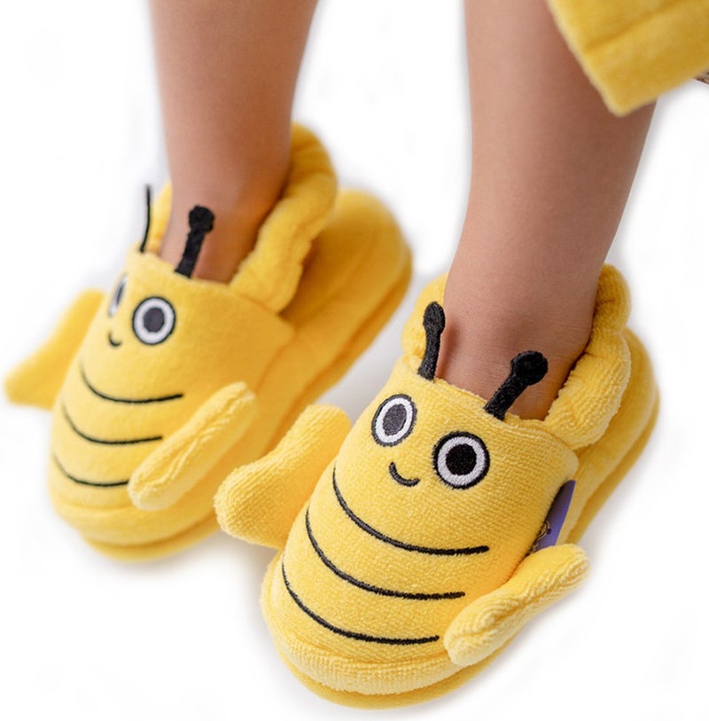 Milk&Moo Children's House Slippers Bee Viz Viz 2-4 Ages  - Image 2