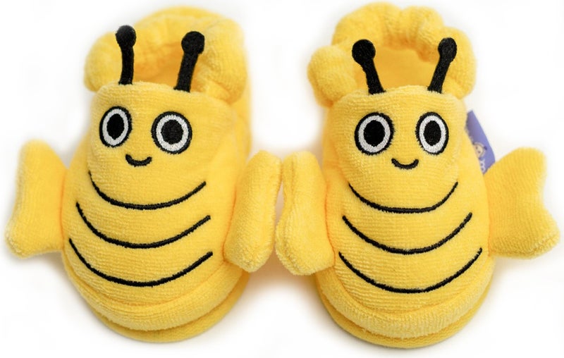 Milk&Moo Children's House Slippers Bee Viz Viz 2-4 Ages  - Image 1