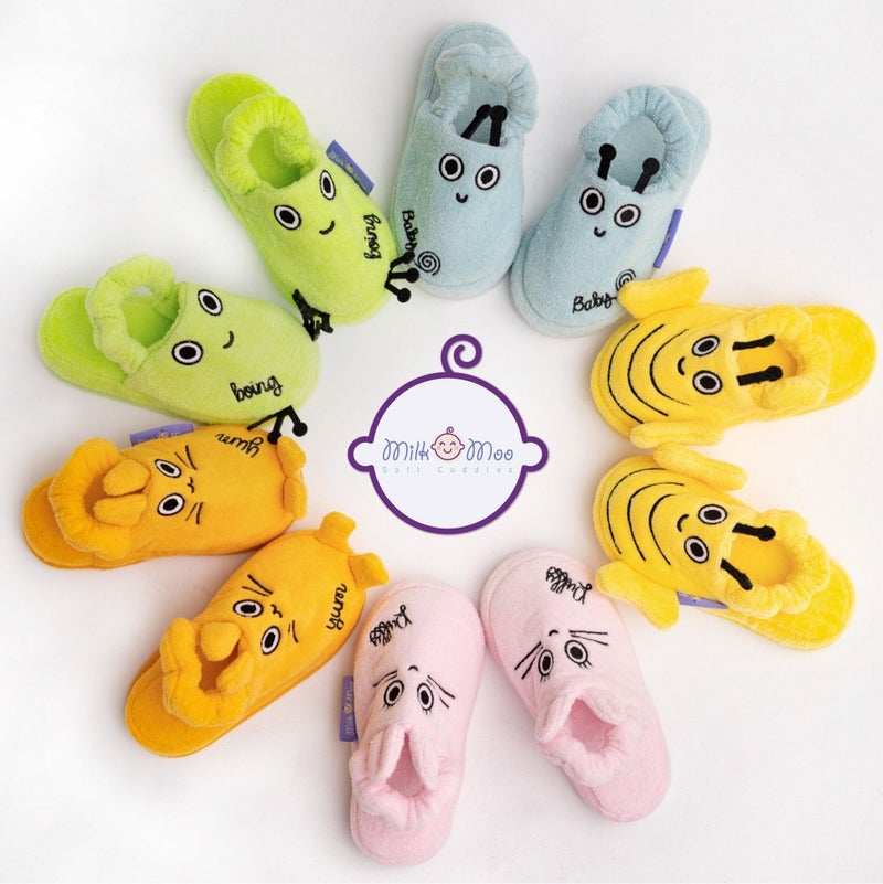 Children's House Slippers Bee Viz Viz 2-4 Ages