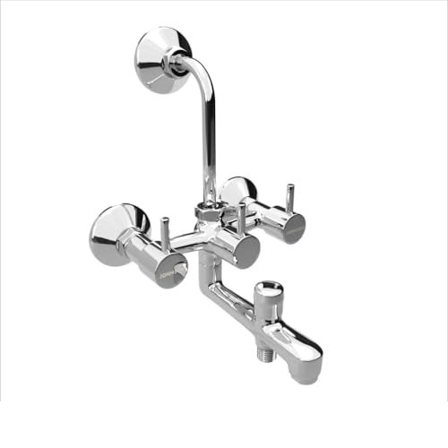 Johnson Bathrooms Johnson Coral Wall Mixer 3 in 1 with Bend Pipe | Bathroom Tap, Mixer Tap, Wall Mixer, Kitchen Faucet| Provision for Hot & Cold Water| 10 Years Warranty - Image 4