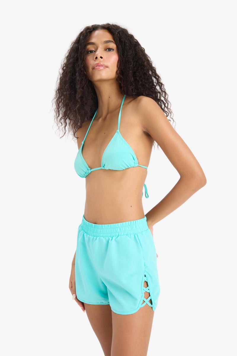 DeFacto Green Woman Regular Fit Swim Shorts Casual - Image 2