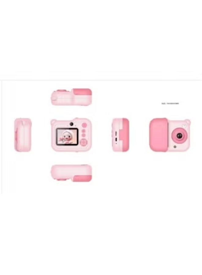 Oteeto OKC03 Kids Digital Camera – HD 1080P Video & Photo Camera for Children with 2.0-Inch Display, Fun Filters & Frames, Built-In Games, Rechargeable Battery, Shockproof Lightweight Body, Easy to Use, Educational Toy & Perfect Gift for Girls – Pink - Image 4