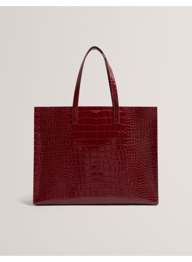 Ted Baker Croc Effect Extra Large Icon Bag - Image 1