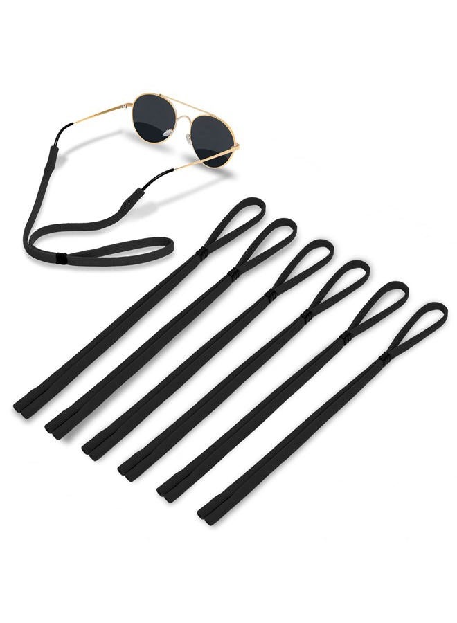 HALF CRESCEN Sports Glasses Holder - Unisex Sunglass Strap (Pack of 6), Soft Comfortable Eye Glasses String Strap for Men Women - Image 1