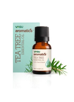 Vasu Vasu Aromatics Tea Tree Essential Oil – 100% Natural | For Healthy Hair & Skin | Helps to reduce Acne, Pimples & Dandruff - 10ml  - Image 1