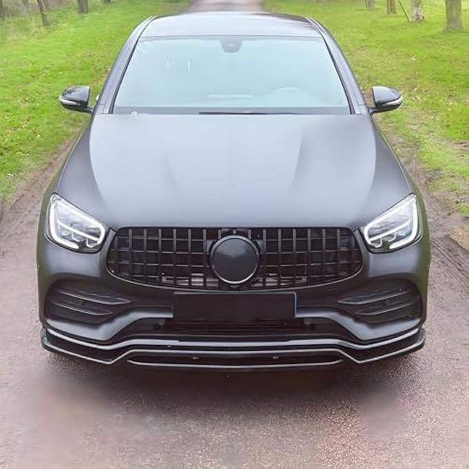 Sts.Ev01 STSEV01 Front Bumper Lip Splitter Spoiler Fit for Mercedes GLC 2020 2021 2022 X253/ C253/ GLC300/ 43 (AMG Line Model Only), 4pcs Air Dam Chin Body Kit Underbody Lip Accessories Gloss Black - Image 5
