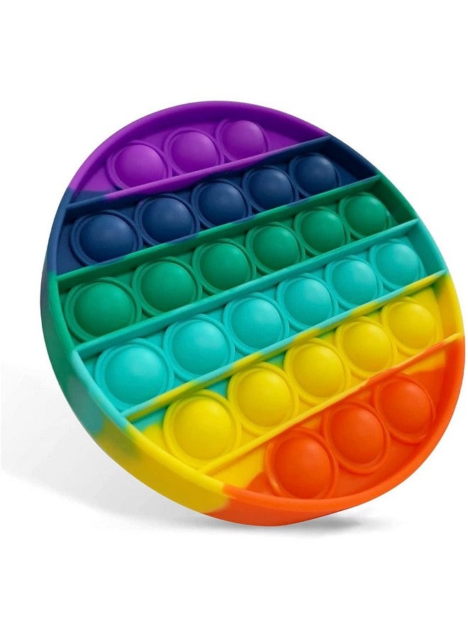 FunBlast FunBlast Round & Unicorn Pop It Fidget Toy, Autism Special Needs Silicone Stress Reliever, Squeeze Sensory Toy - Pack of 2  - Image 3