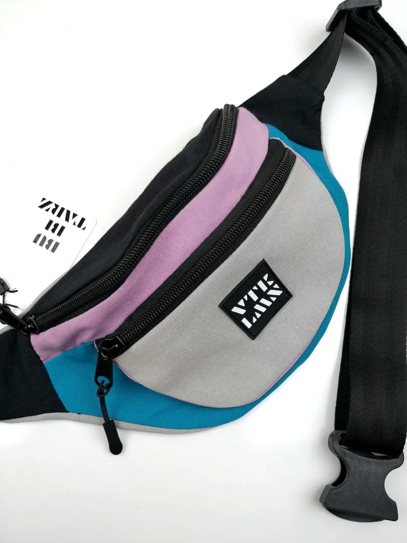 Vatkalimon Colored Gray Shoulder and Waist Bag