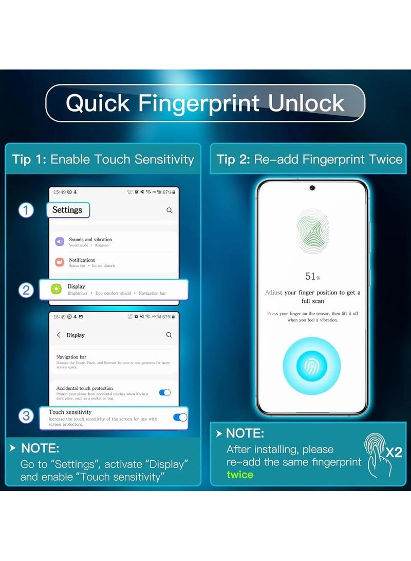Samsung Galaxy S25 Screen Protector Tempered Glass 3D Curved Edge High Definition Anti Scratch 9H Hardness Bubble-Free Case Friendly Screen Protector for Samsung Galaxy S25 5G UV Clear - Image 3
