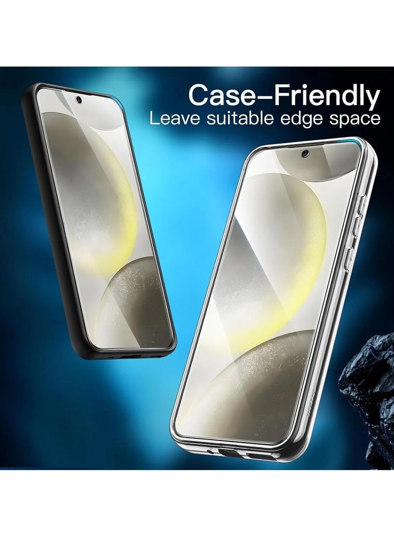 Samsung Galaxy S25 Screen Protector Tempered Glass 3D Curved Edge High Definition Anti Scratch 9H Hardness Bubble-Free Case Friendly Screen Protector for Samsung Galaxy S25 5G UV Clear - Image 2