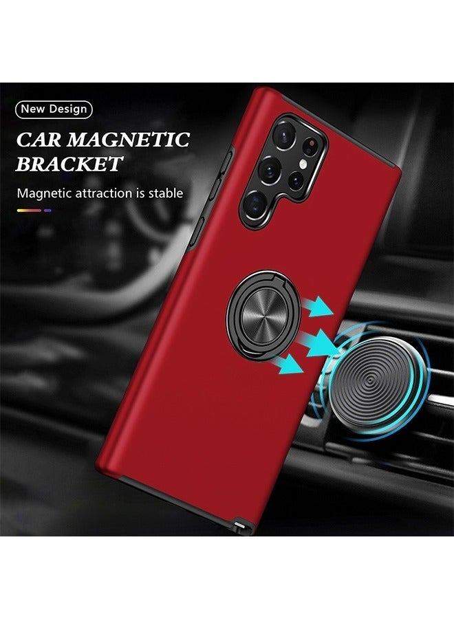 X-level Samsung Galaxy S24 Ultra Case Cover with Magnetic Ring Holder Kickstand , Slim Soft Bumper Hand Free Car Mount Bracket Magnetic Back Cover Military-Grade Protection Shell Accessories Protector - Image 3