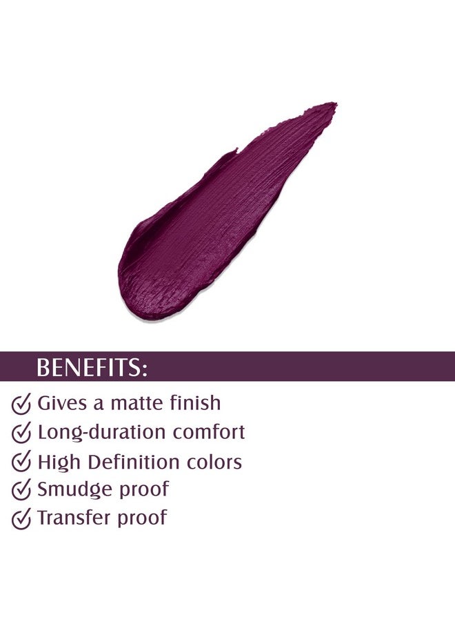 Glam 21 Long Lasting Non-Transfer Lipstick|Creamy Matte Formula | Smudge-Free | HD-Colored lips - 2.8gm|Purple Myth-06 - pzsku/Z3B8755FD025C46E84AF3Z/45/_/1738306436/4069a933-e50f-453f-92c8-0ddc78eee24b