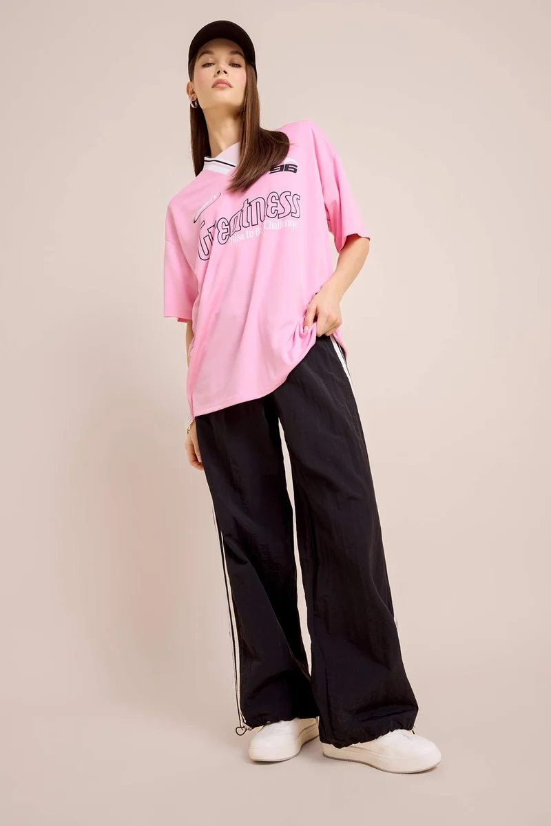 ديفاكتو Normal Waist Parachute Trousers