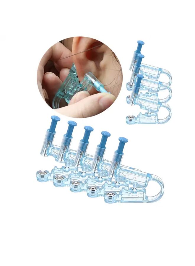 8 Pcs Disposable Ear Piercing Tool With Safety Ear Hub For Cartilage And Lobe Piercing Device - Image 1