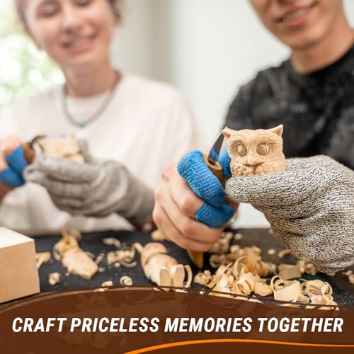 BeaverCraft Basswood Carving Blocks Whittling Wood BW19 - Unfinished Wood Blocks Set, Soft Basswood for Carving Wooden Block for Crafts & Whittling - Image 4