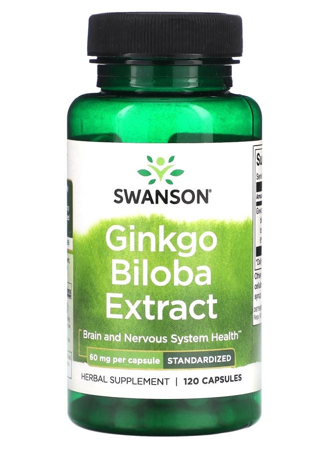 SWANSON Ginkgo Biloba Extract 60 mg 120 Capsules