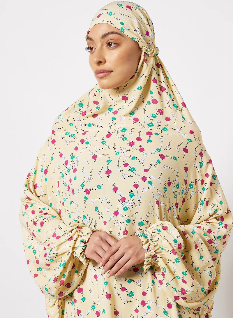 Hayat Praying Dress With Attached Veil