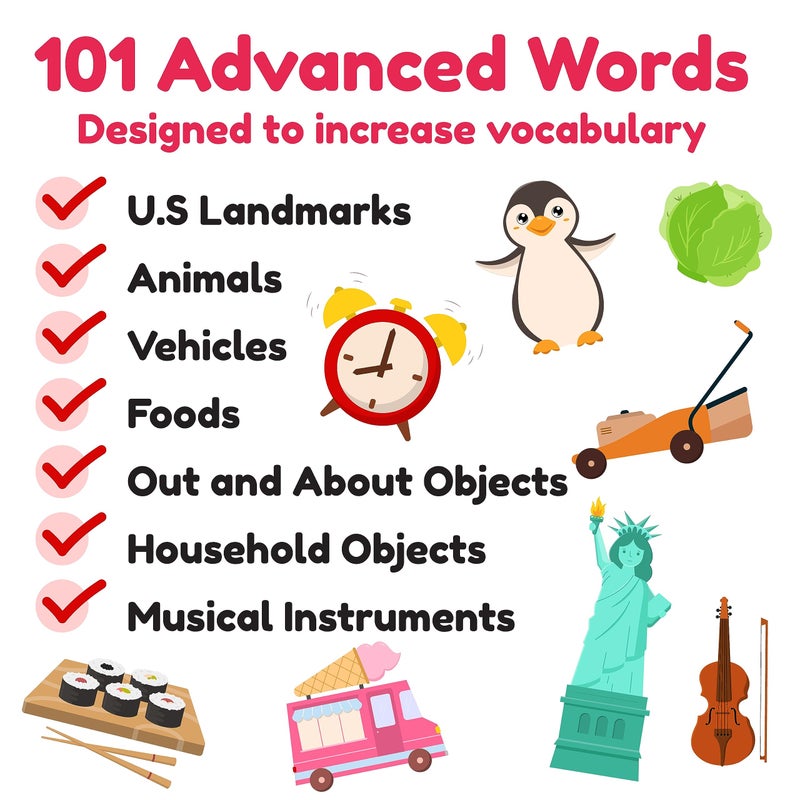 learnworx Advanced Flash Cards for Toddlers 3-5 Years â€“ 101 Flashcards â€“ Preschool Flash Cards â€“ Kindergarten Flash Card for Kids â€“ Toddler Learning â€“ Educational Gift - for Ages 3, 4, 5 & 6 - Image 4