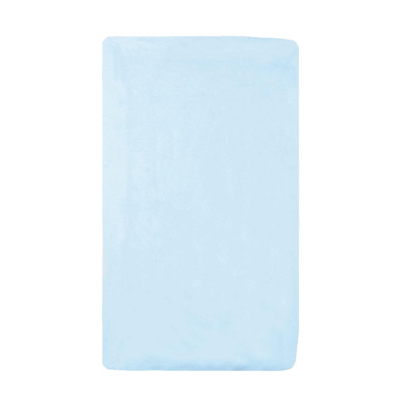 TL Care شريحة سرير بيبي TL Care 100% قطن طبيعي قابل للتنفس، أزرق، 15" × 33"، ناعمة وقابلة للتنفس، للأولاد والبنات - Image 1