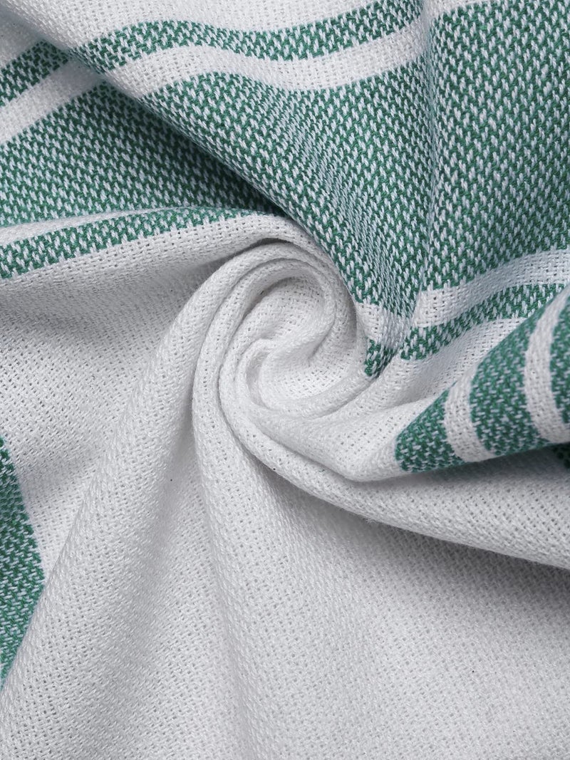 Arrabi Multi Stripes Handwoven Cotton Hand Towel (Set of 6) | ARHT-1014-1017-x6 - Image 5