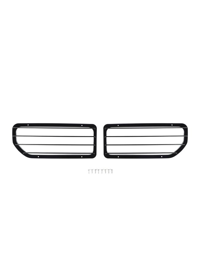 Generic Car Rear Tail Light Cover Trim Metal Tail Lamp Guard Cover for Suzuki Jimny 2019-2023 Accessories, 2pcs(Black)  - Image 1