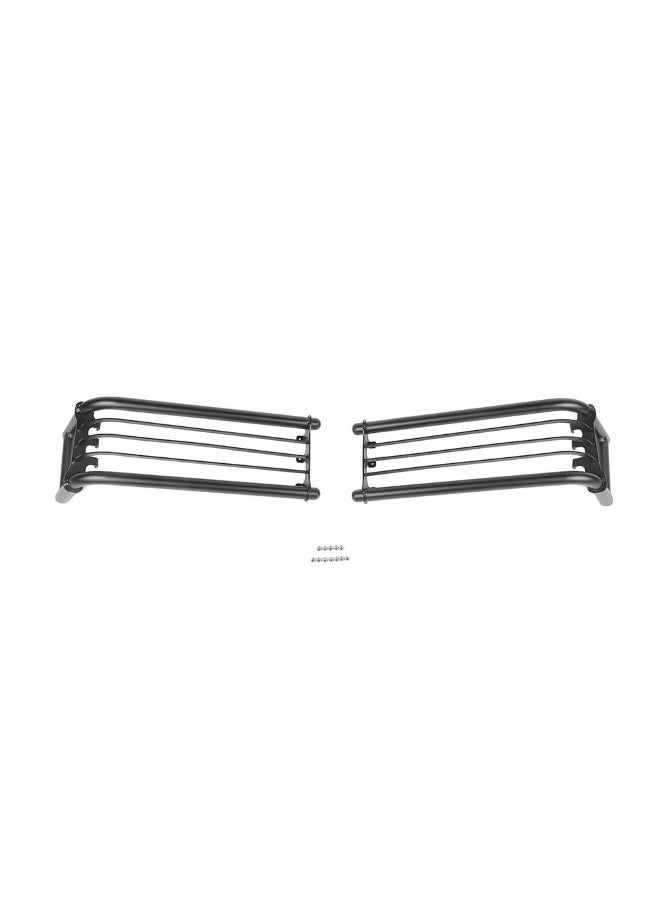 Generic Car Rear Tail Light Cover Trim Metal Tail Lamp Guard Cover for Suzuki Jimny 2019-2023 Accessories, 2pcs(Black)  - Image 5