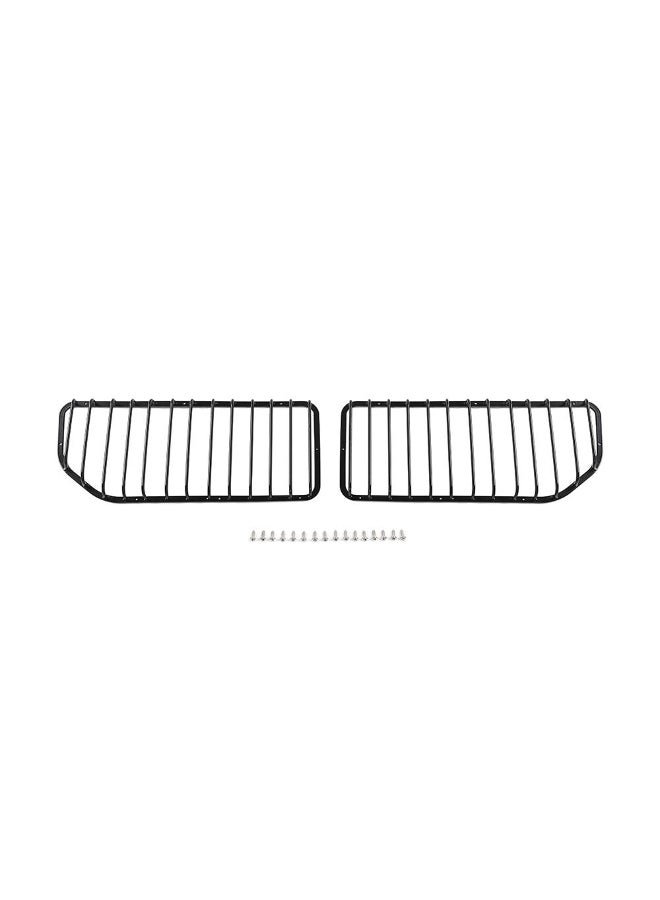 Generic Car Rear Tail Light Cover Trim Metal Tail Lamp Guard Cover for Suzuki Jimny 2019-2023 Accessories, 2pcs(Black)  - Image 4