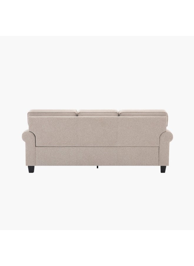Home Box - Manhattan Cambridge NXT 3-Seater Fabric Sofa with 3 Throw Cushions 100 x 90 x 222 cm - Image 1