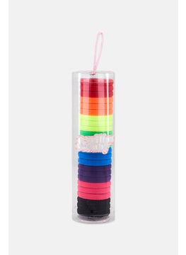 Willow & Ruby Kids Girl 24 Pcs Super Stretchy Hair Band, Multicolor  - Image 1