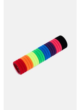 Willow & Ruby Kids Girl 24 Pcs Super Stretchy Hair Band, Multicolor  - Image 3