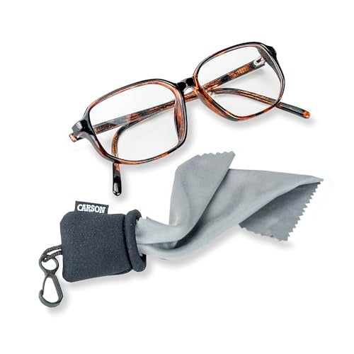 Carson Stuff-It Microfiber Lens Cloth Cleaning System For Eyeglasses, Smartphones, Tablets, Optics, Lenses, Cameras and More - Black (SN-40BKAM) - Image 5