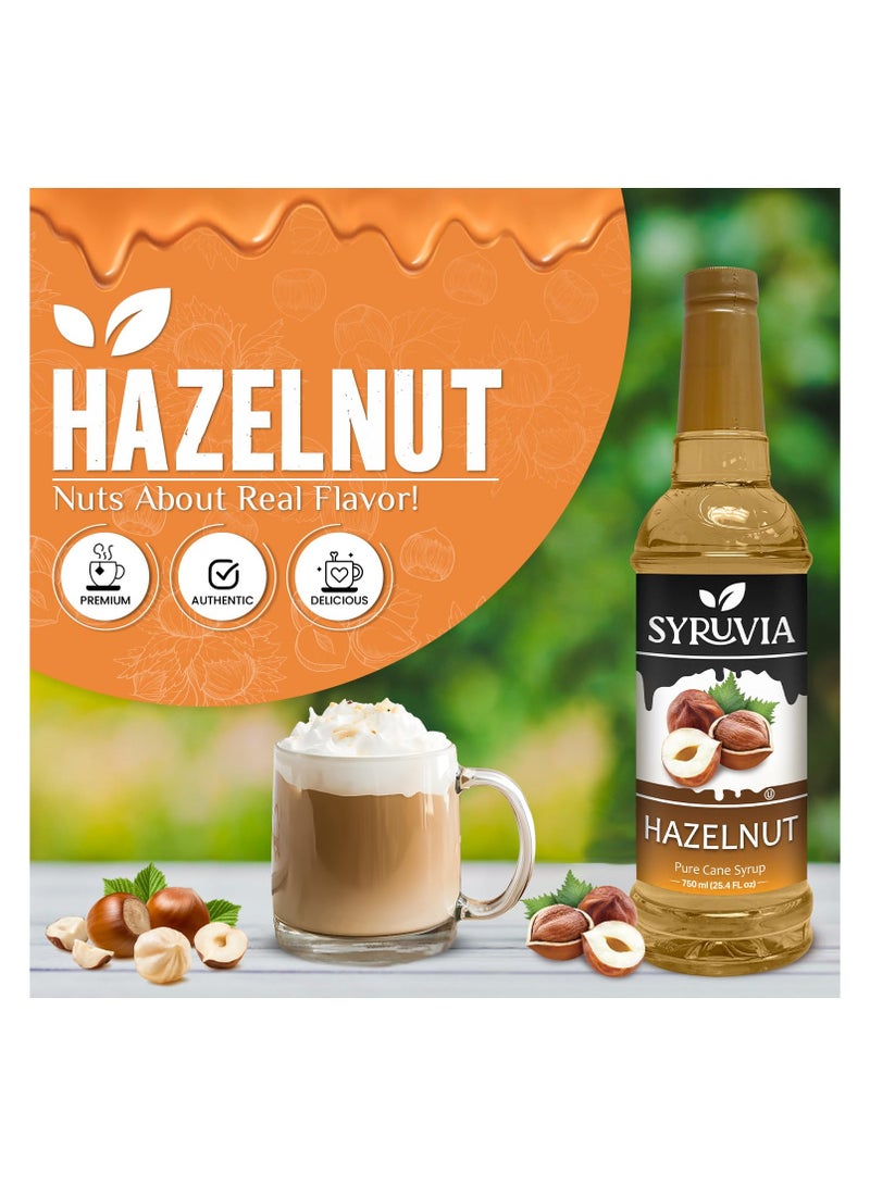 Syruvia Syruvia Hazelnut Syrup for Coffee 750 ml  Hazelnut Flavored Coffee Syrup  - Image 4