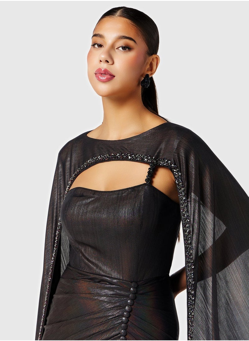 ثريدز باي اجوني فستان عمود بكابليت - Image 3