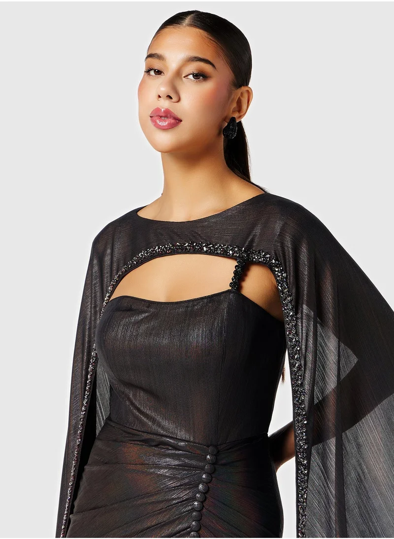 Threadz by Ajooni Capelet Column Dress