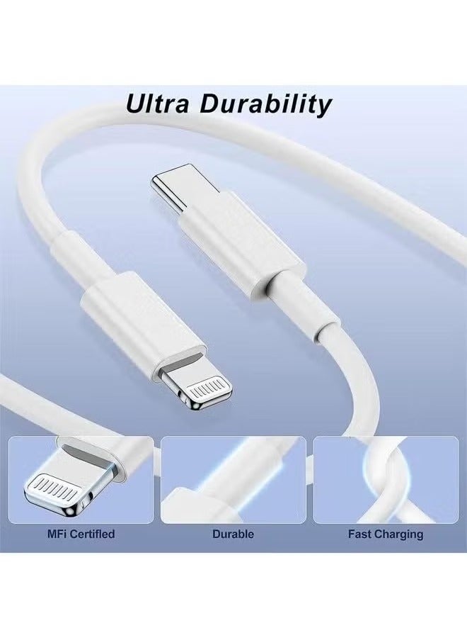 BORTONY iPhone 20W Fast Charger USB C Wall Fast Charger with 1m USB C to Lightning Cable Compatible with iPhone 14/14 Pro/14 Pro Max/13/12/SE2020/11/XR/XS Max/X/iPad  - Image 4