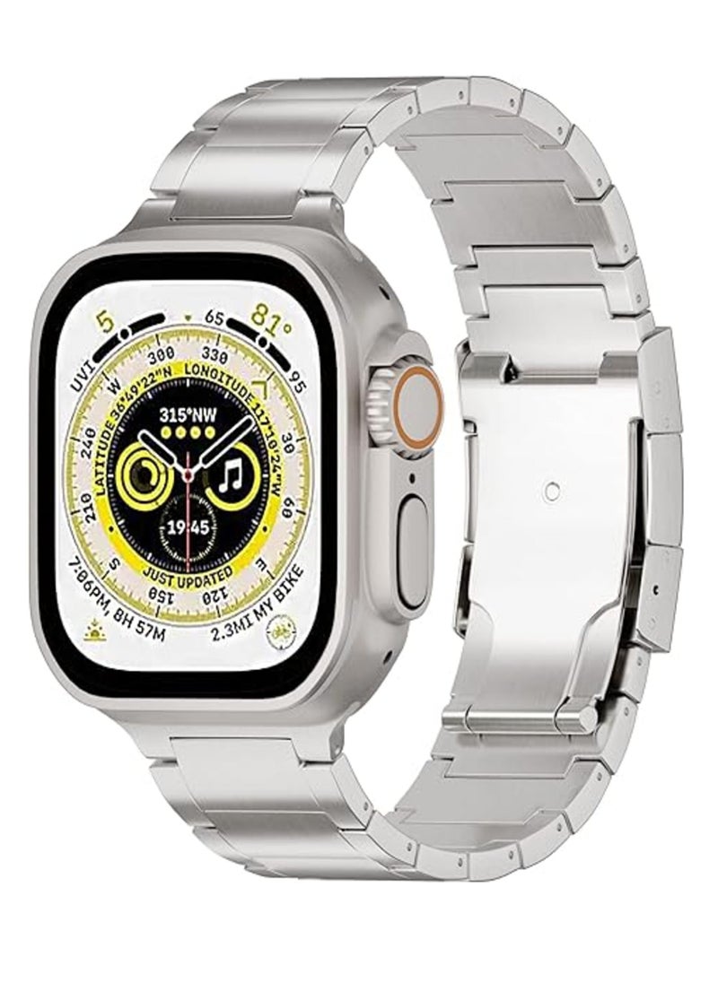 Smart Watch 5+1 Ultra with Finger Sensor for Call Answering, Calorie Counting, and Message Notifications – Supports Arabic Language, Comes with 5 Extra Straps, 49mm, Multi-Color
