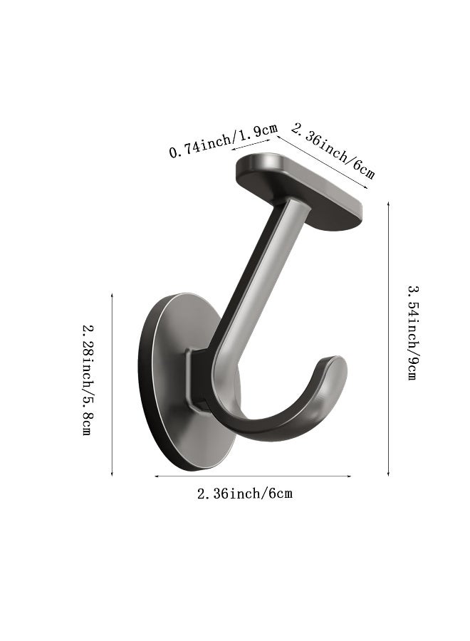 ZERIFAM Hanging Coat Hooks, 4PCS Wall Mount Coats Towel Hooks, Adhesive Coat Hangers Key Holder for Wall No-Drill for Outdoor, Bag Hanger, Home,Bathroom, Indoor, Hang Sticky Duty  - Image 4