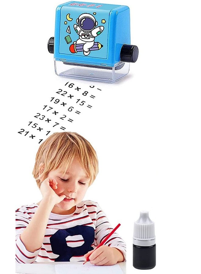 فنبلاست طوابع FunBlast Math Roller للأطفال، طوابع Math Roller ذكية، طوابع لتعليم الضرب، أدوات تدريب ضمن 100 لعبة تعليمية لمرحلة ما قبل المدرسة ورياض الأطفال ومعلمي المنزل - Image 1