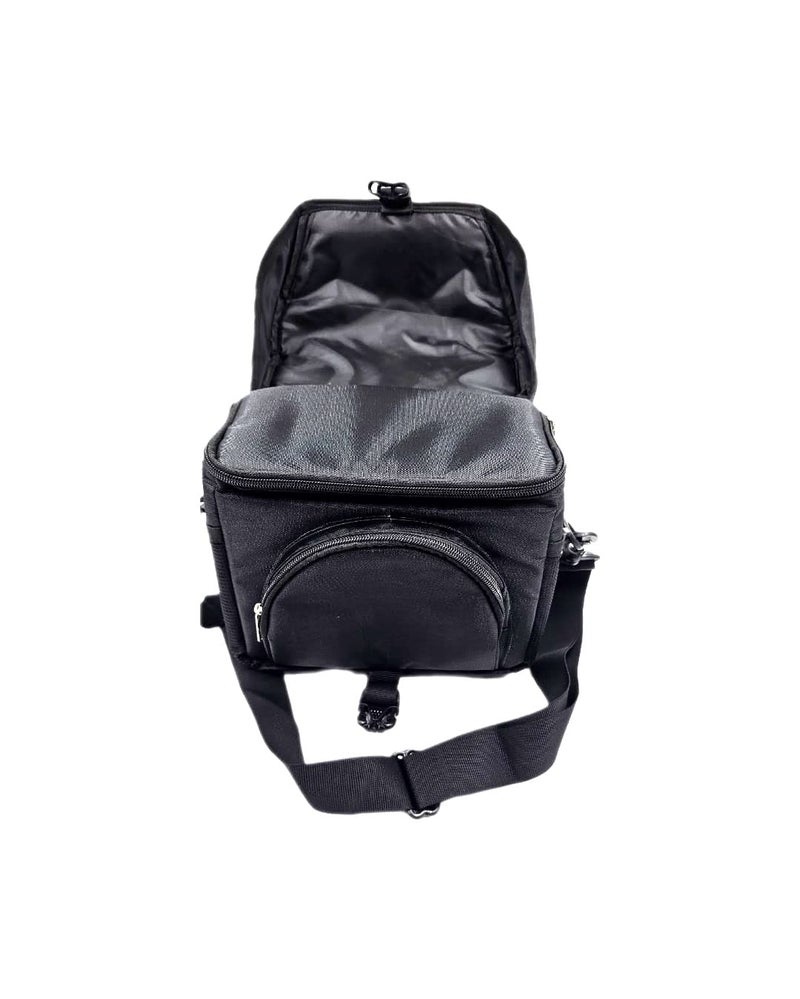 SHOPEE حقيبة كاميرا DSLR/SLR من بوليستر مع حزام كتف قابل للتعديل، متوافقة مع كاميرات نيكون، مقاومة للماء، قابلة للتنفس، مضادة للصدمات (أسود) - Image 2