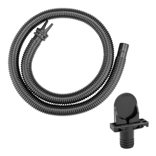 PROSOCOOL 11830 Spa Cover Inflation Hose Replacement for Intex Pure Spa Hot tub Air Hose, Portable Spa Tub Inflate Tube with 12773 Pump Adapter - Black - Image 1