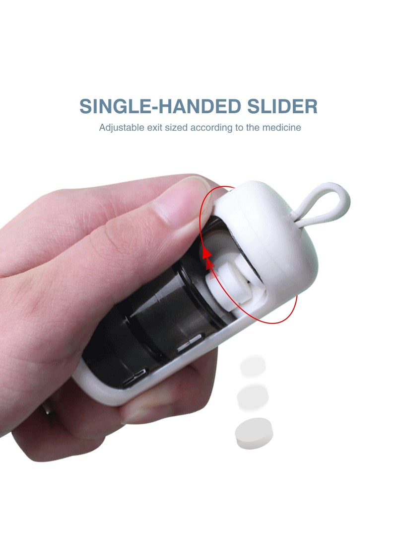 SYOSI 2 Pcs Small Pill Case, Mini Portable Pill Box, Travel 3 Compartment Pill Organizer, Daily Mini Medicine Pill Supplement Organizer Box for Pills, Vitamin, Cod Liver Oil - Image 2